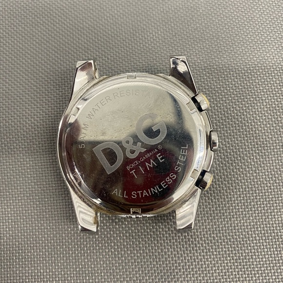 Dolce Gabbana Time Watch Stainless Steel Grey White Face - Picture 5 of 5